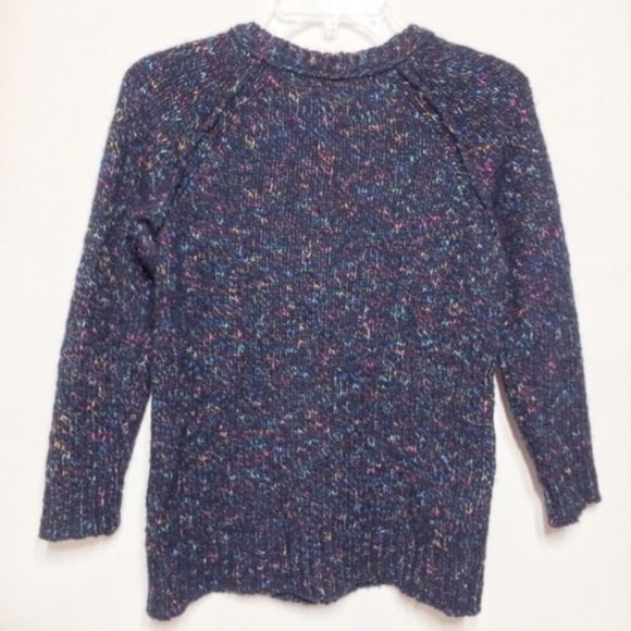 Madewell Soft Fleck Crewneck Sweater In Navy XS - Picture 6 of 8